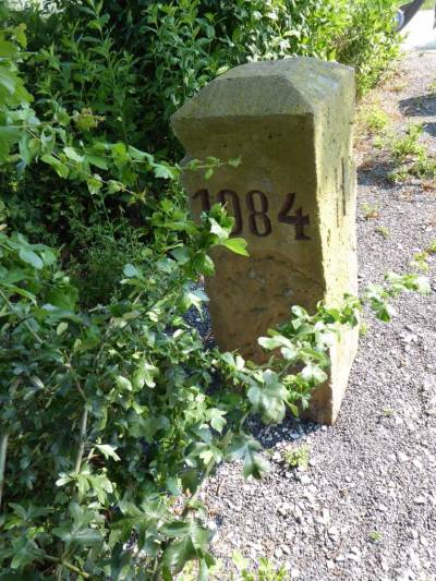 Grenzstein neu gesetzt 1984