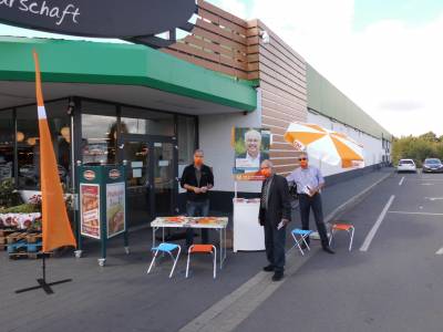 Aufbauteam am Marktkauf