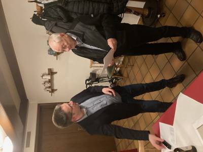 Silberne Ehrennadel zur Urkunde fr Petermann