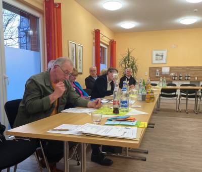 Blick auf seinen Bericht